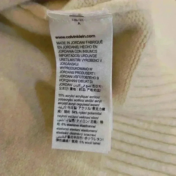 Calvin Klein Mens Relaxed Fit Color Block Crewneck Sweater Black Gray Size 2X - Picture 10 of 12